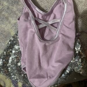 American Girl Lavender and Silver Doll ballet outfit